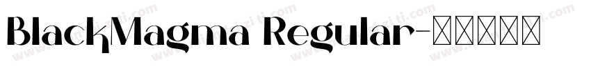 BlackMagma Regular字体转换